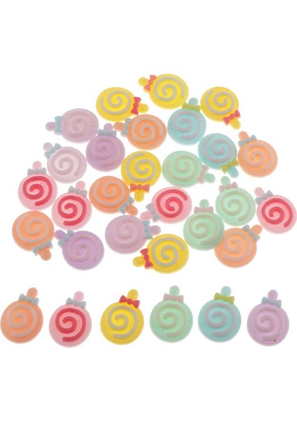 30 Takım Reçine Flatback Reçine Düğ Cabochons Flatback Değşlar (Yurt Dışından) fırsatları