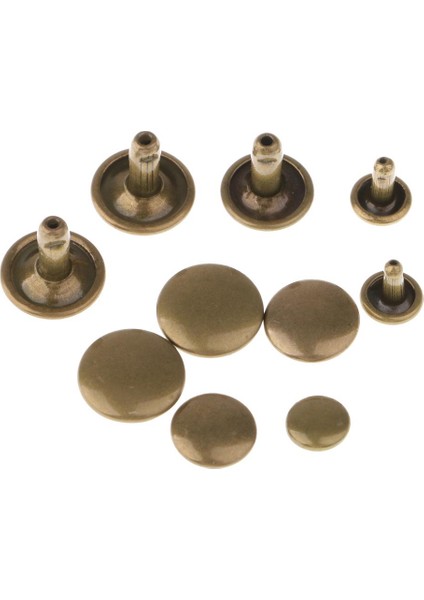 100 Takım Perçin Çift Perçin Metal Çiviler El Sanatları Için 8mm x 4mm, 8mm x 7mm (Yurt Dışından) indirimleri