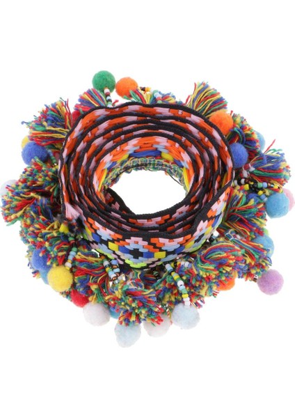 1 Yard Saçak Püsküller Örgü Jakarlı Ş Bezemeler 60MM (Yurt Dışından)