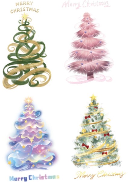 Noel Ağacı Pencere Etiketi Mutfak Vitrin Yatak Odası Için Noel Pencere Etiketi (Yurt Dışından) modelleri