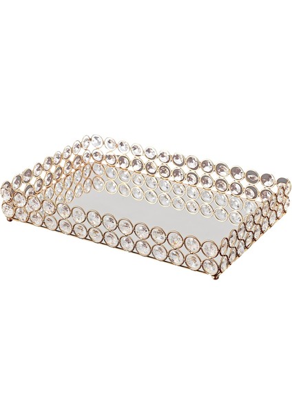 Dekoratif Vanity Tepsisi Kristal Ayna Kostüm Mücevher Mücevher Dresser-3 Boyut 2 M (Yurt Dışından)