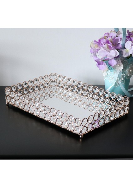 Dekoratif Vanity Tepsisi Kristal Ayna Kostüm Mücevher Mücevher Dresser-3 Boyut 2 M (Yurt Dışından)
