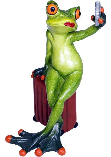 Roman Selfie Kurbağa Minyatür Heykelcik Heykeli Ev Için I (Yurt Dışından) fiyatları