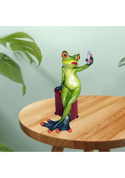 Roman Selfie Kurbağa Minyatür Heykelcik Heykeli Ev Için I (Yurt Dışından) modelleri