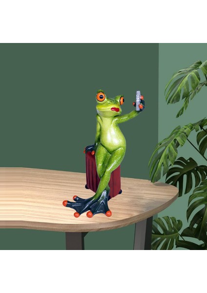 Roman Selfie Kurbağa Minyatür Heykelcik Heykeli Ev Için I (Yurt Dışından) fırsatları
