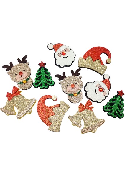 Dikiş El Sanatları Projesi Elbise Dekorasyon Için 10 Adet Noel Yamalar Aplikler (Yurt Dışından) fırsatları