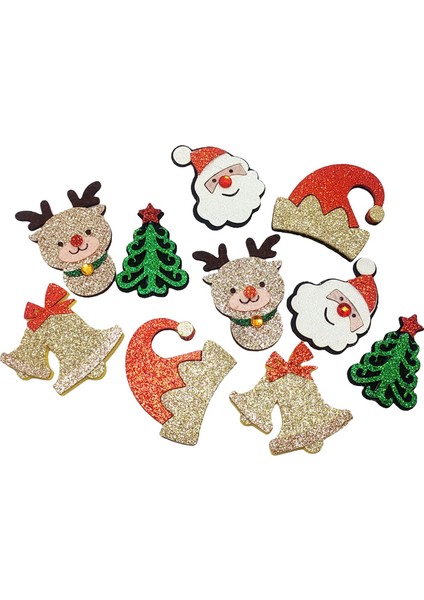 Dikiş El Sanatları Projesi Elbise Dekorasyon Için 10 Adet Noel Yamalar Aplikler (Yurt Dışından) indirimleri