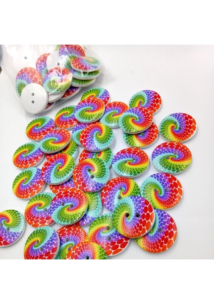 50 Yenilik Yuvarlak Göşağı Ahşap Düğ Dıy Ş Scrapbooking Craft Için 25MM (Yurt Dışından)