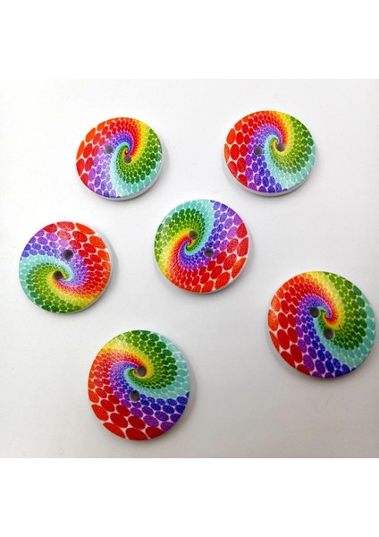 50 Yenilik Yuvarlak Göşağı Ahşap Düğ Dıy Ş Scrapbooking Craft Için 25MM (Yurt Dışından)
