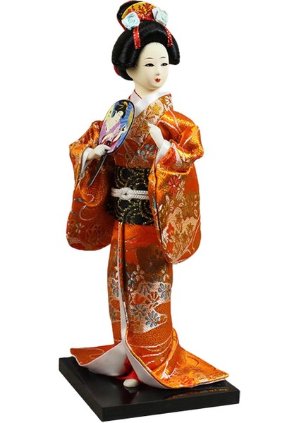 Japon Geyşa 9" Oryantal Kimono Raf Üstü Üstü C (Yurt Dışından)
