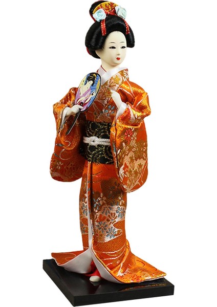Japon Geyşa 9" Oryantal Kimono Raf Üstü Üstü C (Yurt Dışından)