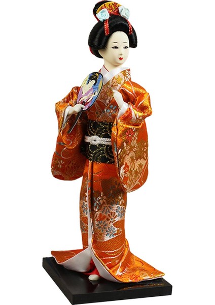 Japon Geyşa 9" Oryantal Kimono Raf Üstü Üstü C (Yurt Dışından)