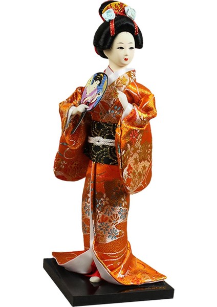 Japon Geyşa 9" Oryantal Kimono Raf Üstü Üstü C (Yurt Dışından)