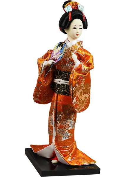 Japon Geyşa 9" Oryantal Kimono Raf Üstü Üstü C (Yurt Dışından)