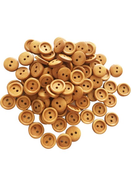 Scrapbooking Bezemeler Için 100 Ahşap Ş Düğ Açık 13MM (Yurt Dışından) fiyatları