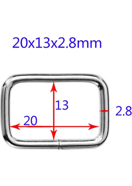 Metal Dikdörtgen Döngü Tel Şekillendirilmiş 20MM 25MM 32MM 38MM 4 Ğır (Yurt Dışından) fırsatları