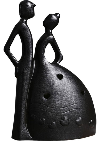 Bir Çift Heykel Masa Üstü Oturma Odası Yıldönümü Hediye Siyah Gelinlik (Yurt Dışından)