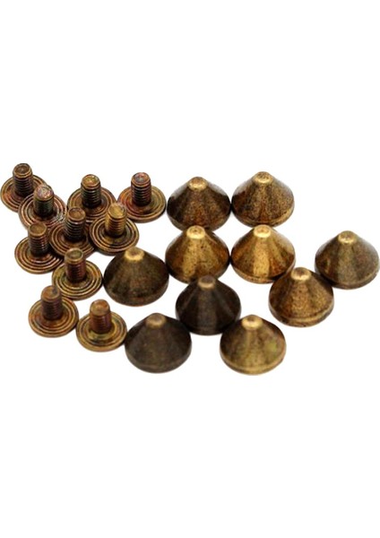 10 Punk Dekoratif Perçinler Perçinler Vida Perçinler Sivri Perçinler Dıy (Yurt Dışından)