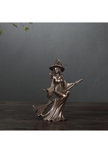 3D I Cadı Pentagramı Heykel Figürler Üstü Raf Dekorasyon El Sanatları 15.5X6.5X19.5 cm (Yurt Dışından) modelleri