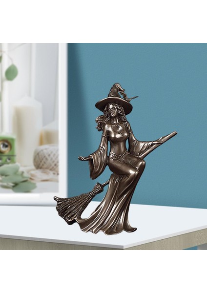 3D I Cadı Pentagramı Heykel Figürler Üstü Raf Dekorasyon El Sanatları 15.5X6.5X19.5 cm (Yurt Dışından) fırsatları