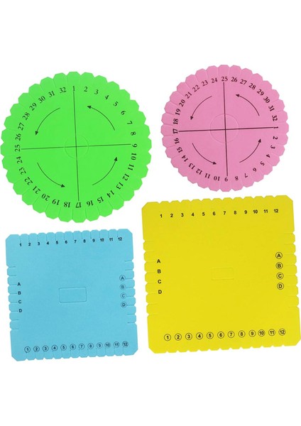 Disk 4 /takım Kare Yuvarlak Bilezik Kolye Takı Için (Yurt Dışından)