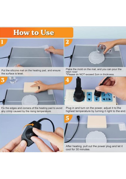 Silikon Mat Epoksi Reçine Kurutucu Mat Reçine Malzemeleri ile Reçine Isıtma (Yurt Dışından) fırsatları