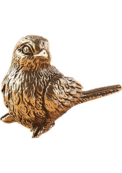 Pirinç Serçesi Süsleme El Işi Çay Pet Serçe Heykeli Apartman Kitaplık (Yurt Dışından)