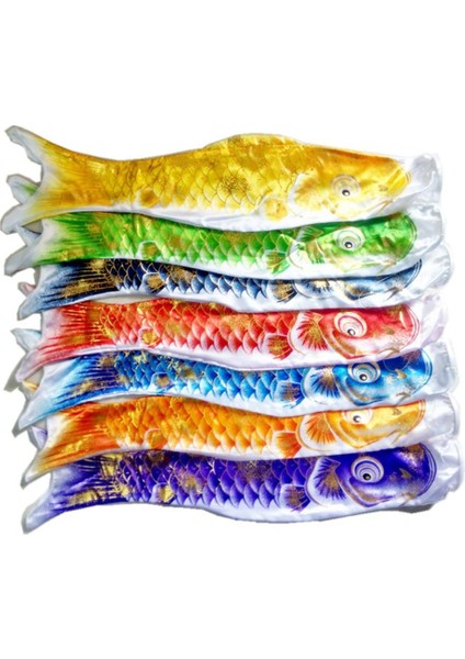Koi Windsock Kırmızı Naylon Uçurtma Japon Bayrağı Dekorasyon 110 cm (Yurt Dışından)