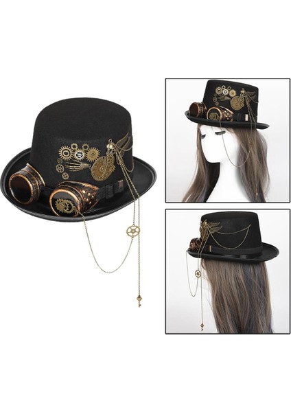 Up Black Için Vintage Başlıklı Steampunk Ş (Yurt Dışından) indirimleri