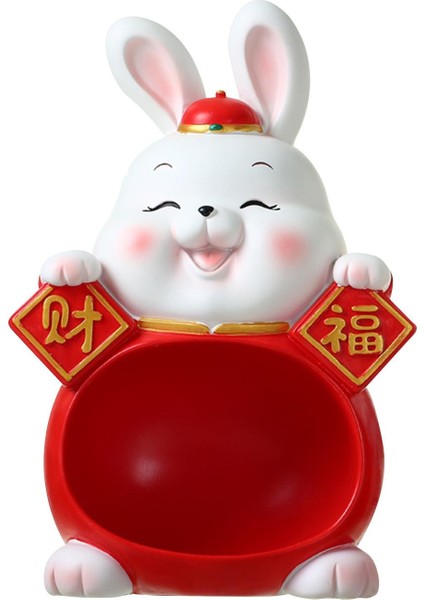 Tavşan Heykeli Heykelcik Dekorasyon Reçine Odası Masaüstü Ev Dekor Için Büyük (Yurt Dışından)