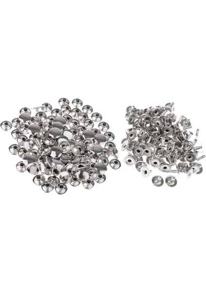 100 Takım Perçin Tekli 6MM/8MM/9MM/10MM Deri El Işi Çivmeleri 10X5MM; 10X8MM (Yurt Dışından)