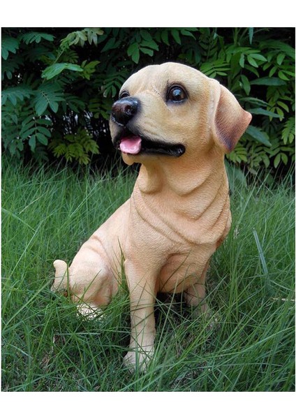 Labrador Figürleri Heykelleri Mini Reçine Zanaat Minyatür (Yurt Dışından)