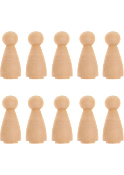 10X Ahşap Peg Şekil Ğı Meşe Palamudu Düğün Dekor Kek Toppers Dıy Oyuncaklar 04 (Yurt Dışından)