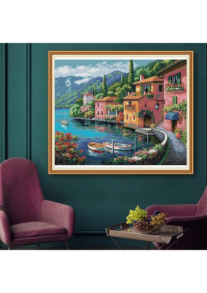 Damgalı Set Iğne Işi 11CT Nakış Ş Evi, 26X 22IN (Yurt Dışından) indirimleri