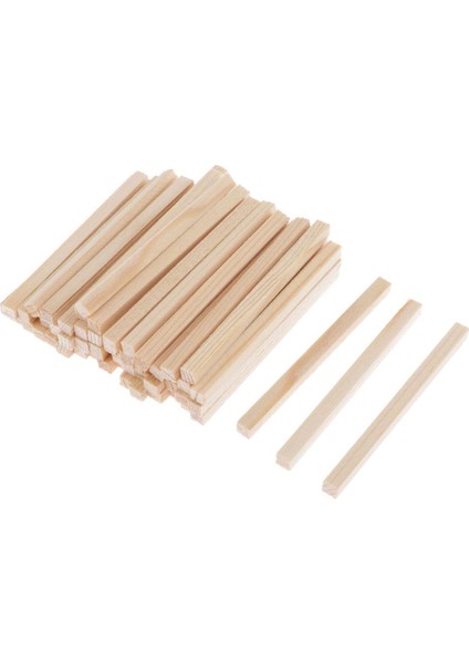 Ahşap Bloklar Bitmemiş Çubuklar Çocuklar Şkinler Için Oyma Ahşap Parçalar 60MM 50PACK (Yurt Dışından)