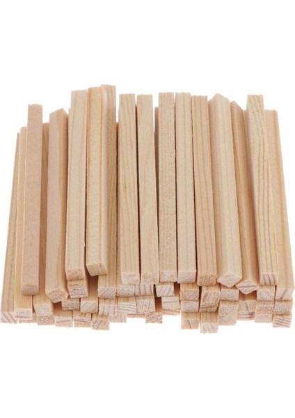 Ahşap Bloklar Bitmemiş Çubuklar Çocuklar Şkinler Için Oyma Ahşap Parçalar 60MM 50PACK (Yurt Dışından)