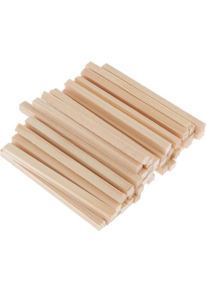 Ahşap Bloklar Bitmemiş Çubuklar Çocuklar Şkinler Için Oyma Ahşap Parçalar 60MM 50PACK (Yurt Dışından)