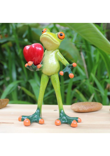 Reçine 3D Kurbağa Heykelcik Masaüstü Dekoratif Ürünler Hediye 5 (Yurt Dışından) fiyatları