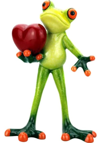 Reçine 3D Kurbağa Heykelcik Masaüstü Dekoratif Ürünler Hediye 5 (Yurt Dışından) fırsatları