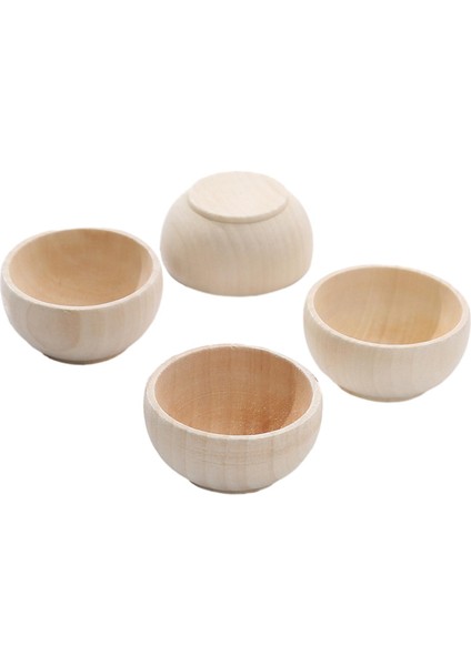 4 Ahşap El Sanatları Kase Çizim El Sanatları Dekoratif Boyama Boyasız Kaseler (Yurt Dışından) modelleri