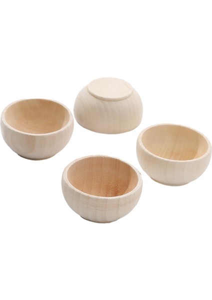 4 Ahşap El Sanatları Kase Çizim El Sanatları Dekoratif Boyama Boyasız Kaseler (Yurt Dışından) indirimleri