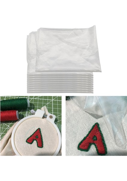 5/10X Su Çözünür Nakış Dengeleyicisi Üst Kumaş Dikiş Çapraz Dikiş 10 Saçlar (Yurt Dışından) fırsatları