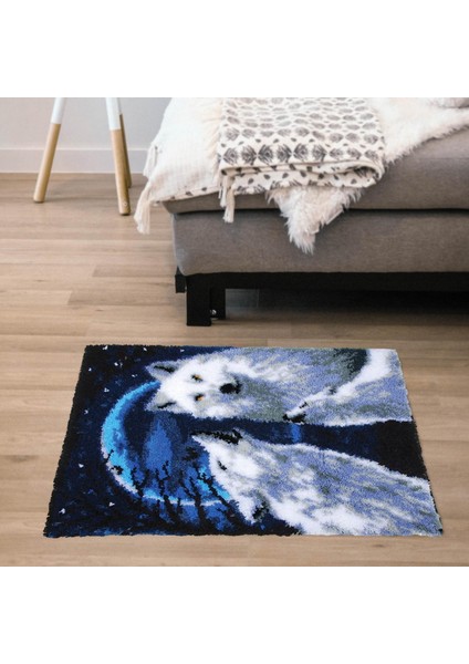 Wolves Mandal Diy Halı Yapım Festival Hediye Dikiş Hayvan Yetişkinler Için (Yurt Dışından) fiyatları