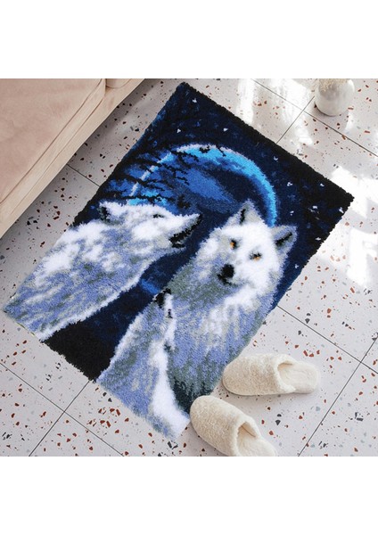 Wolves Mandal Diy Halı Yapım Festival Hediye Dikiş Hayvan Yetişkinler Için (Yurt Dışından) fırsatları