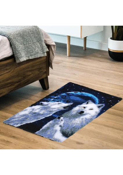 Wolves Mandal Diy Halı Yapım Festival Hediye Dikiş Hayvan Yetişkinler Için (Yurt Dışından) indirimleri