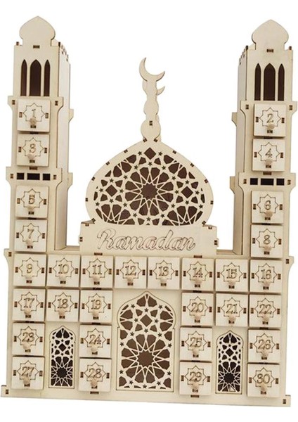 Işık Partisi Odası 02 ile Şap Eıd Mubarak Ramazan Kale Takvimi (Yurt Dışından)