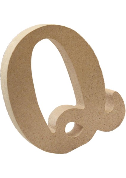 Ahşap , Harfler, Sayı Panoları, Süslemeleri, Dekoratif Q (Yurt Dışından)