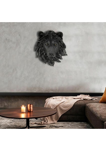 Hayata Dönüş Lion Head Heykel Hayvan Heykeli Ev Dekorasyon Hediyesi (Yurt Dışından) fırsatları