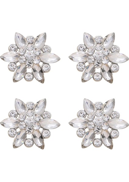 4pcs Alaşımlı Rhinestoneğmeleri Dekorasyon Sızıntıları Broşlar 4 Pcs 4 Pc (Yurt Dışından) fiyatları