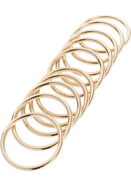 10PCS Metal Yuvarlak Yüzükler 35MM Dıy Altın 35MM Için Kapalı Hoop Döngüsü (Yurt Dışından) fiyatları